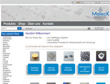Tablet Screenshot of mateck.com